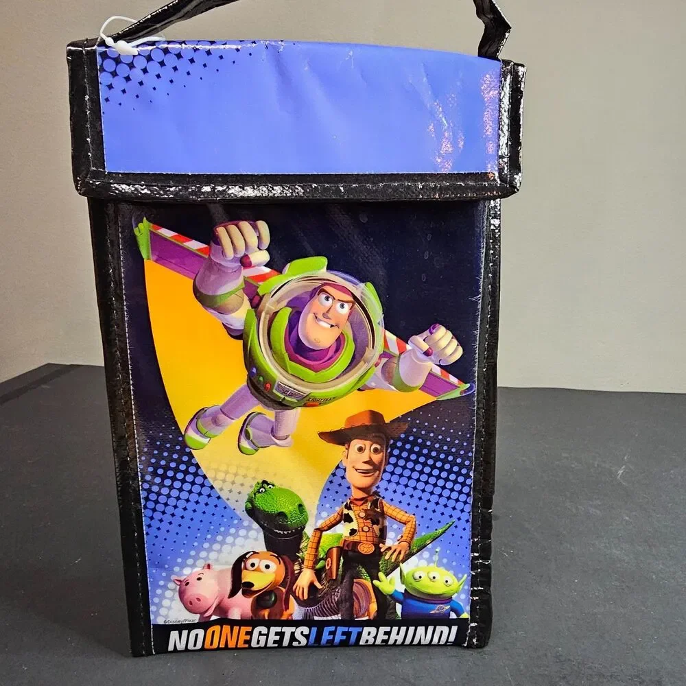 NWOT Vtg Toy Story Insulated Lunchbox No One Gets Left Behind Toys At Play